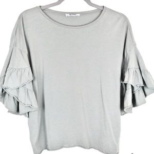 ZARA Gray semi formal blouse 🦋